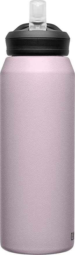 CamelBak Eddy+ Water Bottle with Straw 32oz - Insulated Stainless Steel, Purple Sky