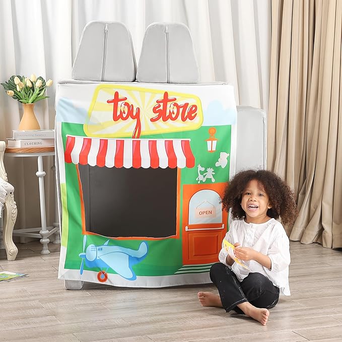 Play Panels for Kids Foam Play Couch, Toy Store