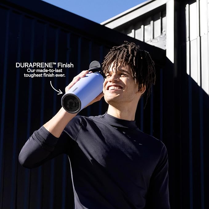 Corkcicle Insulated Canteen Travel Water Bottle, Triple Insulated Stainless Steel, Easy Grip Quick Sip Cap, Keeps Beverages Cold for 25 Hours or Warm for 12 Hours, 32oz, Navy Camo