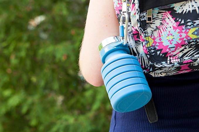 MSC International Joie Collapsible Water Bottle On The Go, BPA Free, One Size, Assorted Colors