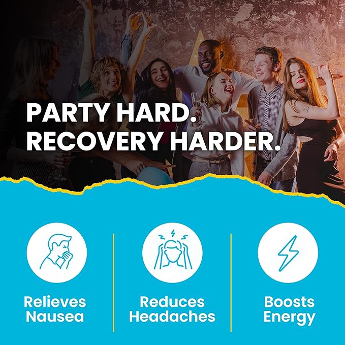 Recovery Patches 42 Pack - Wake Up Refreshed & Energized with Our 100% Natural Ingredients Recovery Patch - Skin-Friendly & Waterproof - Apply Before Drinking - Enhanced Morning Formula