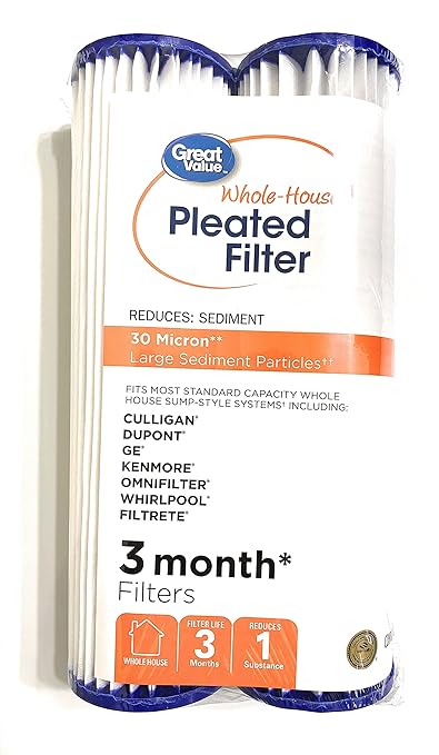 Whole house pleated filter