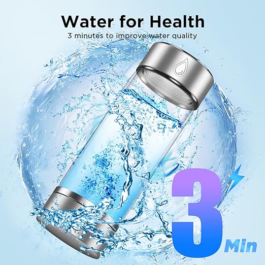 Hydrogen-Water-Bottle-Generator - Water Ionizer to Enhance Water Quality in Just 3 Minutes,Portable Hydrogen Water Machine Suitable for Home,Work and Travel