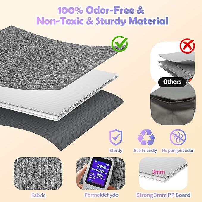 Extra Large Toy Box, Collapsible Sturdy Kids Toy Chest for Boys, Girls, Kids, 41"x14"x16"Toy Storage Organizer Toddler Storage Bins with Lids, Toy Box basket for Living Room, Bedroom, Nursery, Gray