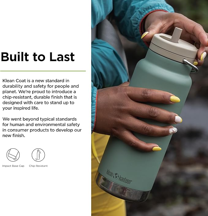 KLEAN KANTEEN Wide Twist Cap Bottle 32oz, 1 EA