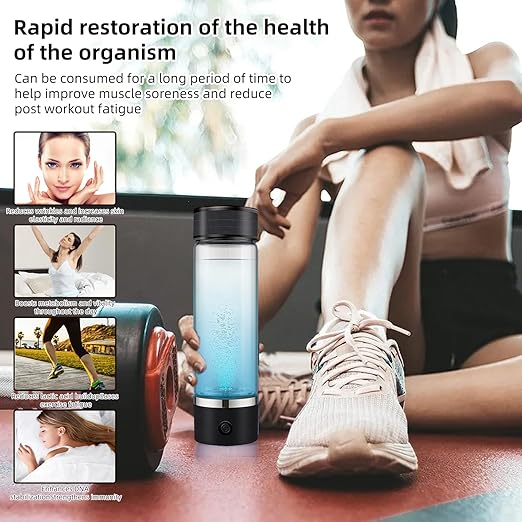 Hydrogen Water Bottle, Hydrogenated Water Generator, Hydrohealth Water Bottle, Ionized Water Maker Bottle