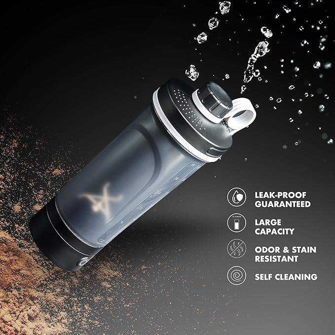 Electric Shaker Bottle, Portable Blender Protein Shaker, USB Rechargeable MixMate Blender For Protein Shakes Pre Workout Greens Coffee Pancake Mix Cocktail Cocktails (Rumba Red)