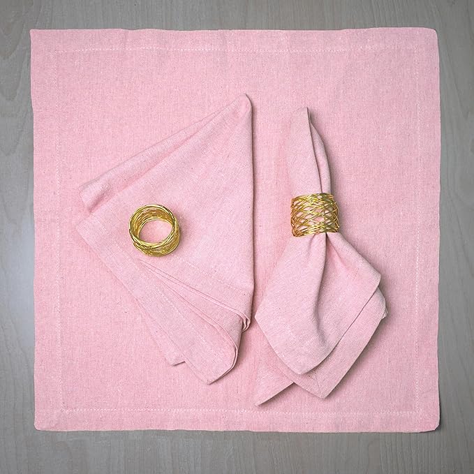 Cotton Napkins,Cloth Napkins,Dinner Napkins Cloth,Dinner Napkins,Cloth Napkins Set of 12 Cotton,Napkins Cloth,Cloth Napkins cotton,Cotton Dinner Napkins,Machine Washable Napkin 18x18 Baby Pink