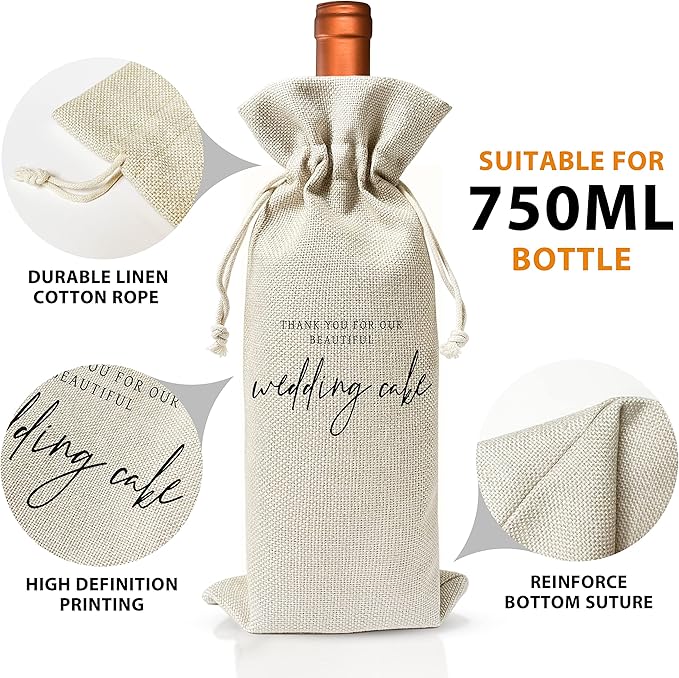 Wedding Gifts Wine Bag (1pc) - Pairs well with getting married, Engagement Gift for Couples, Gift for her, Engagement Wine Bag - Mr and Mrs Wedding Gift - Bride and Groom - Bridesmaid Gift- HiMo248