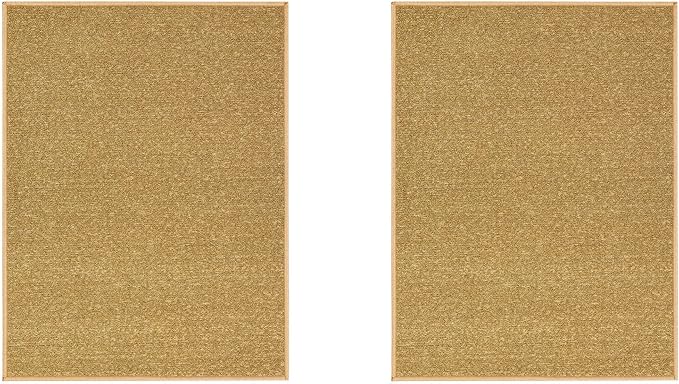 Machine Washable Modern Solid Design Non-Slip Rubberback 2x3 Pack of 2 Traditional Area Rug for Entryway, Bedroom, Kitchen, Bathroom, 2'3" x 3' - Pack of 2, Beige