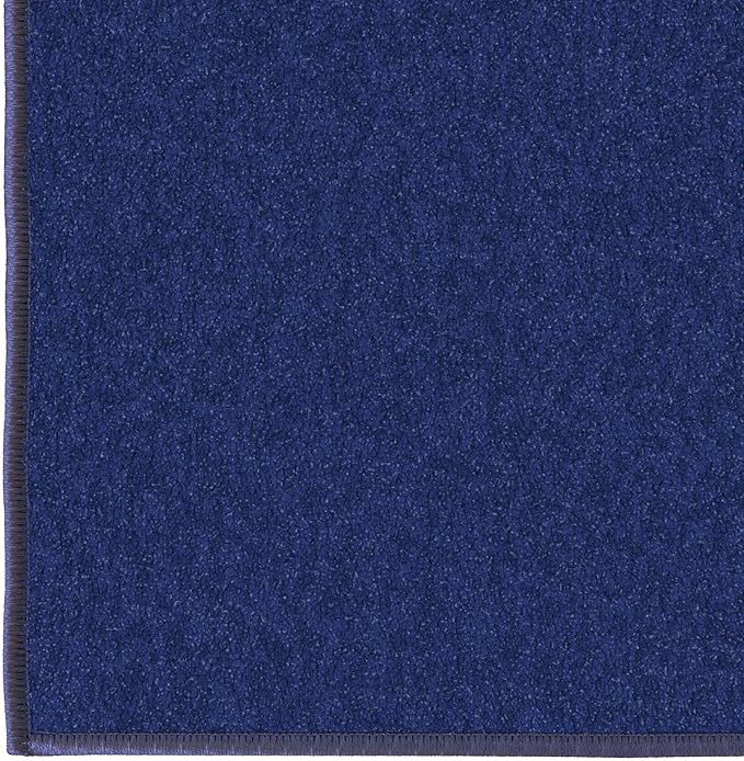 Machine Washable Modern Solid Design Non-Slip Rubberback 2x3 Traditional Area Rug for Entryway, Bedroom, Kitchen, Bathroom, 2'3" x 3', Navy