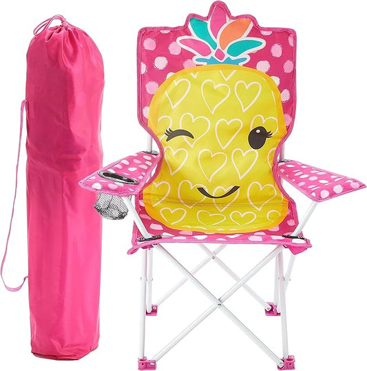 Heritage Kids Children's Figural Camp Chair, Pineapple