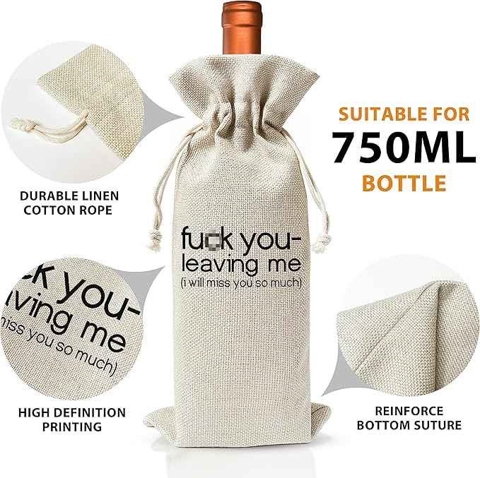 Housewarming Wine Bag - Housewarming Party Decorations - New Home Owner Gift - New House Congratulations decorations - Housewarming Party Supplies - Gift for Women Men - Realtor Gift - HiMo210