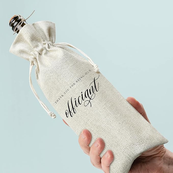 Wedding Gifts Wine Bag (1pc) - Pairs well with getting married, Engagement Gift for Couples, Gift for her, Engagement Wine Bag - Mr and Mrs Wedding Gift - Bride and Groom - Bridesmaid Gift- HiMo254