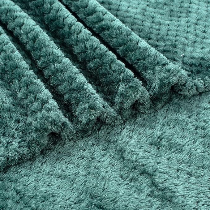Fuzzy Blanket or Fluffy Blanket for Baby, Soft Warm Cozy Coral Fleece Toddler, Infant or Newborn Receiving Blanket for Crib, Stroller, Travel, Decorative (28Wx40L, XS-Black Green)