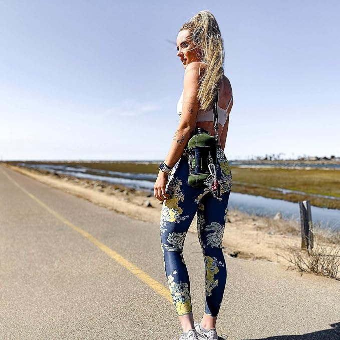 H2O Capsule 2.2L Half Gallon Water Bottle with Storage Sleeve and Covered Straw Lid – BPA Free Large Reusable Drink Container with Handle - Big Sports Jug, 2.2 Liter (74 Ounce)