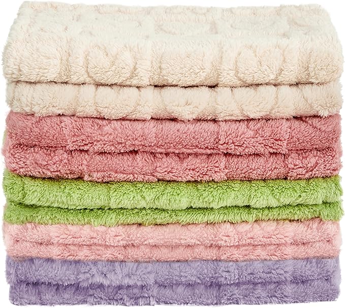 Fleece Baby Blanket Heart Checkered Blanket, Ultra Soft Cozy Baby Blankets for Girls Boys, Fluffy Infant Toddler Newborn Receiving Blankets for Crib Stroller 30”×40” (Purple)