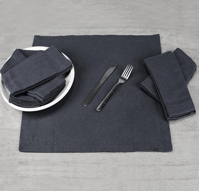 Cloth Napkins,Cotton Napkins,Dinner Napkins Cloth,Dinner Napkins,Cloth Napkins Set of 12 Cotton,Napkins Cloth,Cloth Napkins cotton,Cotton Dinner Napkins,Machine Washable Dinner Napkin 18x18 Charcoal