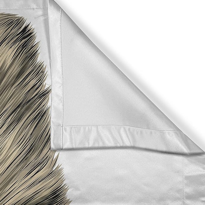 Ambesonne Sloth Kitchen Curtains, Sweetly Smiling Jungle Animals Lying Down with Crossed Legs Tropic Fauna Sketch, Window Drapes 2 Panel Set for Kitchen Cafe Decor, 55" x 39", Black Ivory