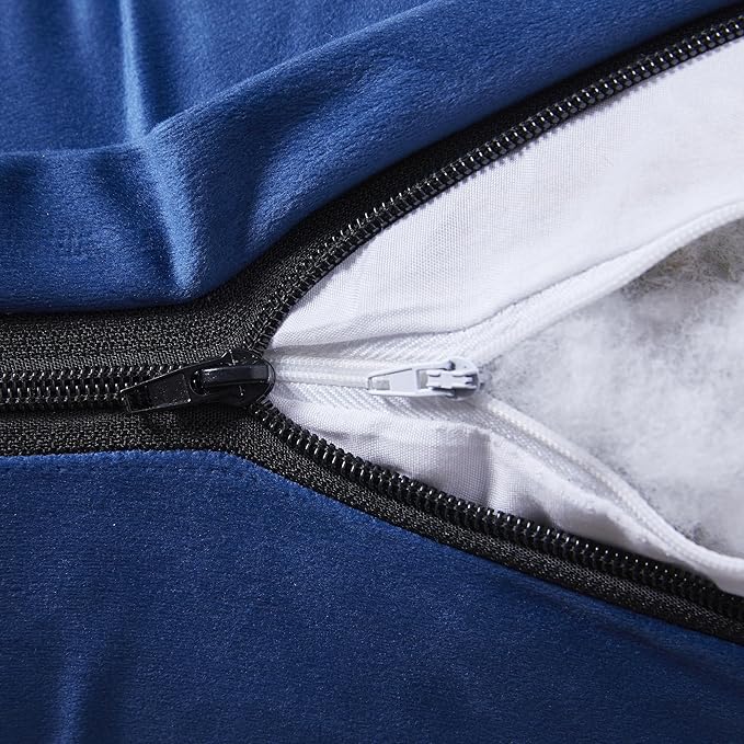 Headboard Pillow King - Bed Wedge Pillow for Headboard - Large & Versatile Triangle Cushion Reading Support Pillow, King - 76", Blue