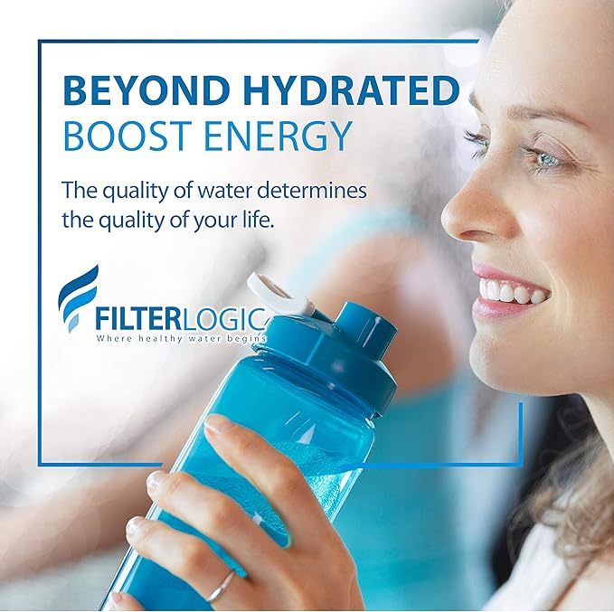 Filterlogic NSF/ANSI 42&372 Certified Replacement Water Filters, Water Pitchers, and Dispensers Reduce TDS, Chlorine and More (Pack of 3)