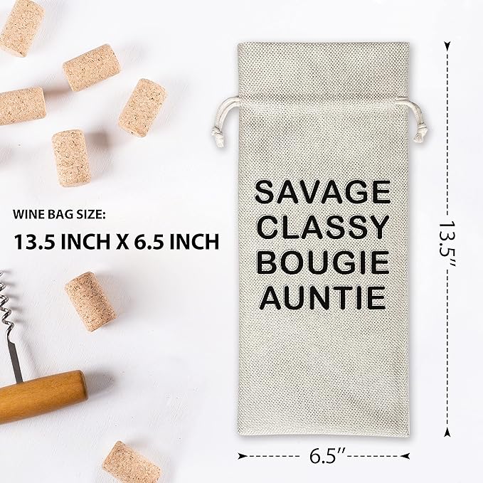 Pregnancy Announcement Wine Gift Bags - New Mom Gift Wine Bags - Cover Bag For Having New Baby - Grandparents - New Parents - Baby shower Party Supplies Favors - Mother's Day Gift - Burlap - HiMo227