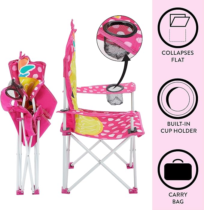 Heritage Kids Children's Figural Camp Chair, Pineapple