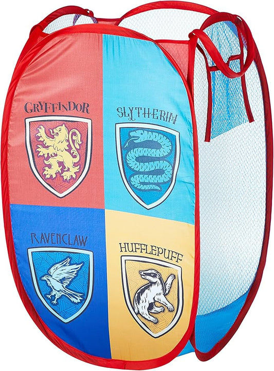 Idea Nuova Harry Potter Pop Up Hamper with Durable Carry Handles, 21" H x 13.5" W X 13.5" L