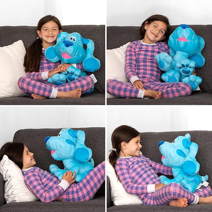 Franco Kids Bedding Super Soft Plush Cuddle Pillow Buddy, One Size, Blues Clues