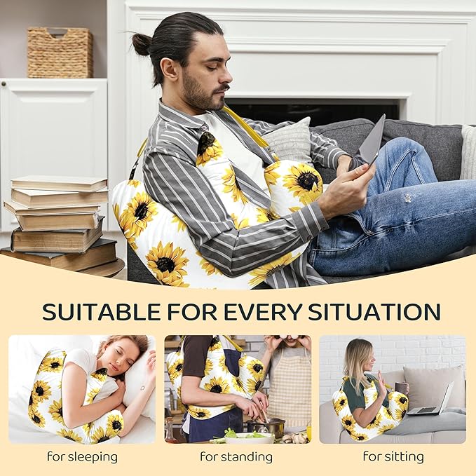 Rotator Cuff Pillow Post Shoulder Surgery Recovery Supplies Pillow,Providing Support for Post-Surgery Shoulder Comfortable Cotton Bag Pillow With an Detachable Design Post Surgery Shoulder Pillow