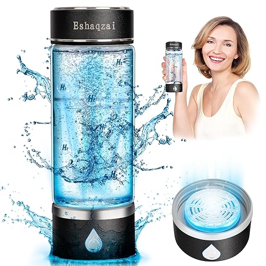 2024 Hydrogen Water Bottle Generator with 3-Minute Rapid Electrolysis Portable Hydrogen Rich Water Maker with PEM & SPE Technology Ionized Water Generator for Enhancing Water Quality.