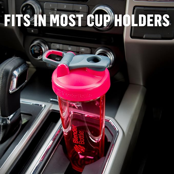 BlenderBottle Shaker Bottle Pro Series Perfect for Protein Shakes and Pre Workout, 32-Ounce, Black