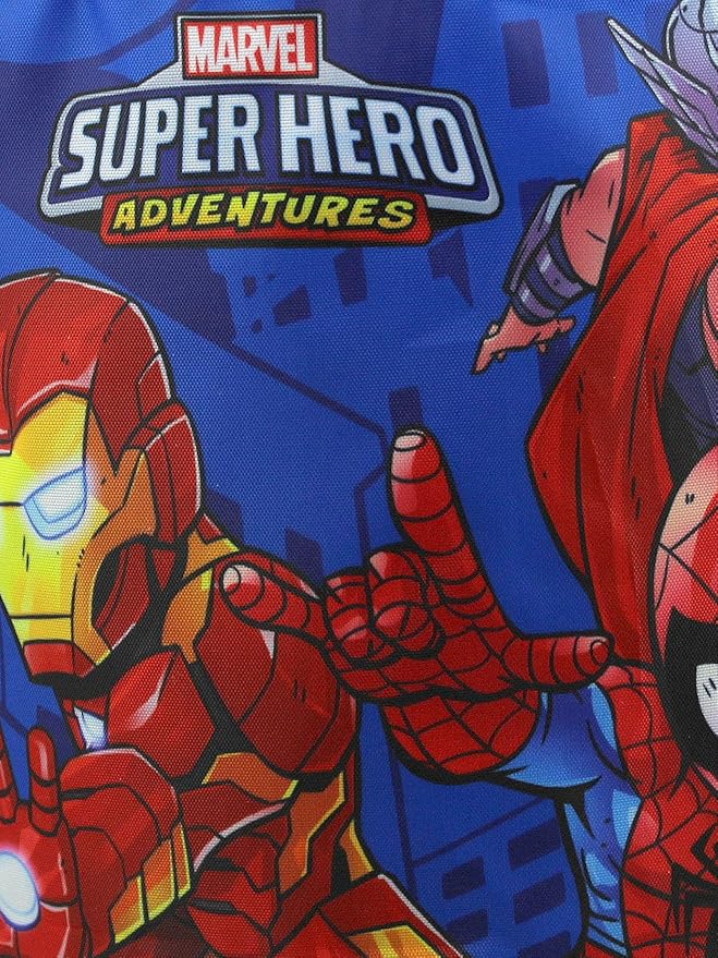 Marvel Super Hero Adventures Boys Collapsible Nylon Gift Basket Bucket Tote Bag