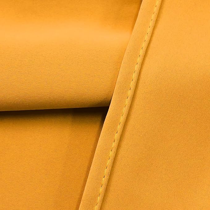 Orange Yellow Valances for Windows 52X18 Inches Blackout Thermal Insulated Valance with Grommet Top for Kitchen Living Room Short Straight Drape Valance for Bedroom Kids Room 1 Panel