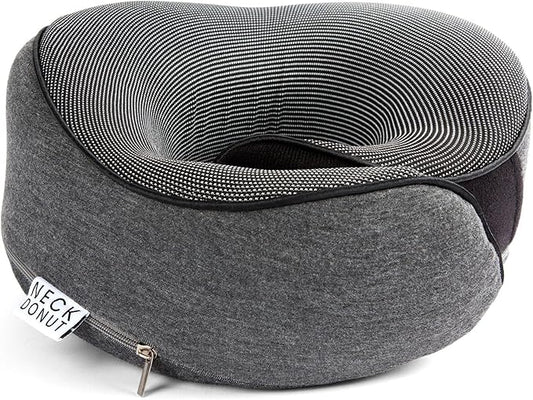 Neck Pillows for Travel - Airplane Pillow – Memory Foam for Kids & Adults – Travel Neck Pillow & Airplane Travel Essentials for Sleeping Support On Flight Or Car (Graphite Grey)