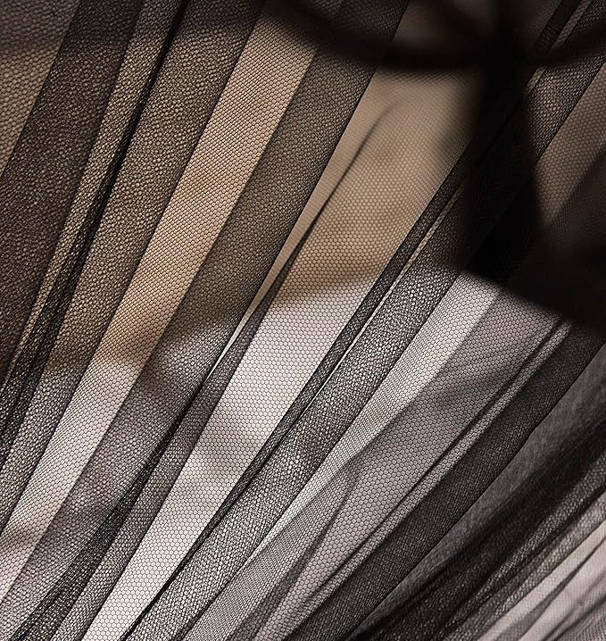 Mengersi Bed Canopy Mosquito Net for Bed,Canopy Bed Curtains Elegant Bed Drapes Screen Netting Canopy Curtains Bedroom Decor (Black, Full/Queen)