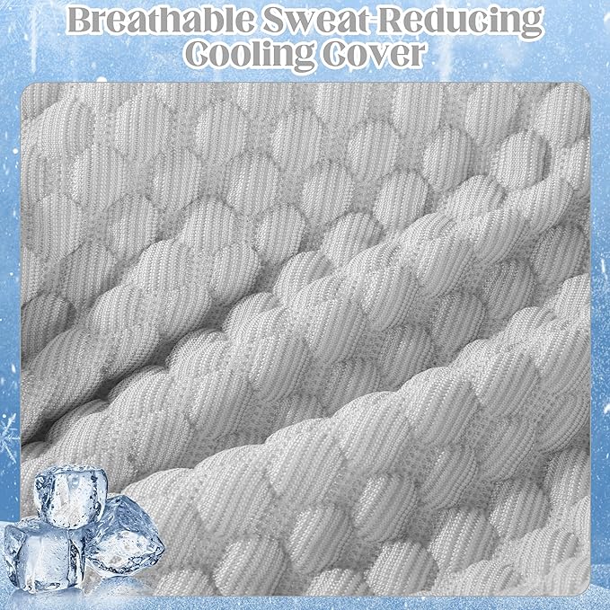 HOMBYS Cooling Memory Foam Sleep Position Training Pillow for Hot Sleeper, Body Supportive Trainer Pillow for Back Sleeper Side Sleeper, Adjustable Body Pillow - Grey