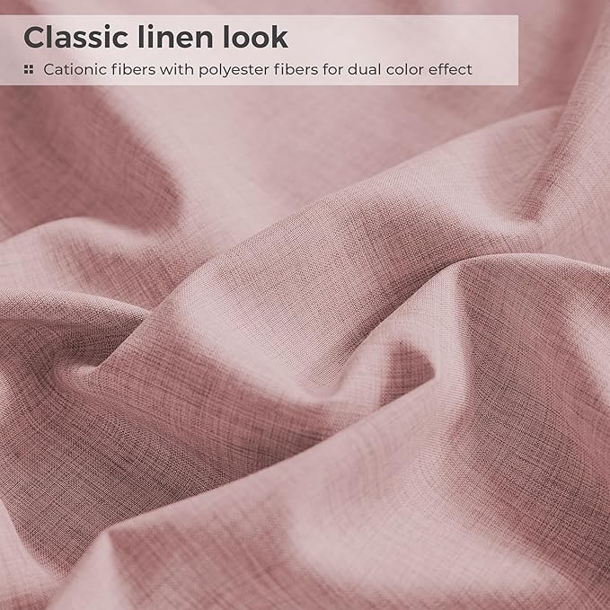 Twin Sheets Wine Red, Ultral Soft Cationic Linen Look Sheets, Luxury Cooling Cozy Bed Sheet Set with Non-Slip Fitted Sheet