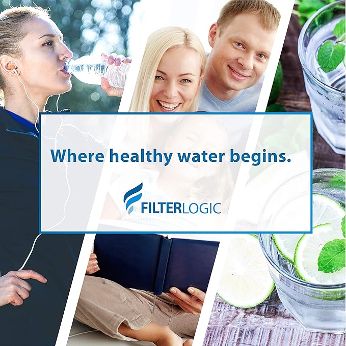 Filterlogic NSF/ANSI 42&372 Certified Replacement Water Filters, Water Pitchers, and Dispensers Reduce TDS, Chlorine and More (Pack of 3)