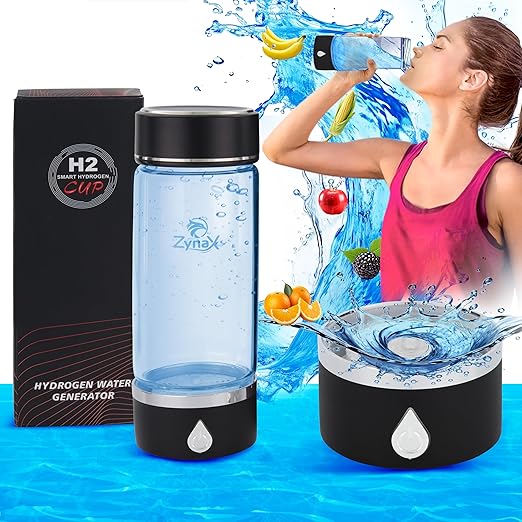 Hydrogen Rich 420ml Water Bottle Generator, Portable Rechargeable Hydrogen Rich Water, Hydrogen Water Ionizer Machine, with SPE/PEM Technology, for Home, Office, Travel, Fitness. Upto 1600 PPB.