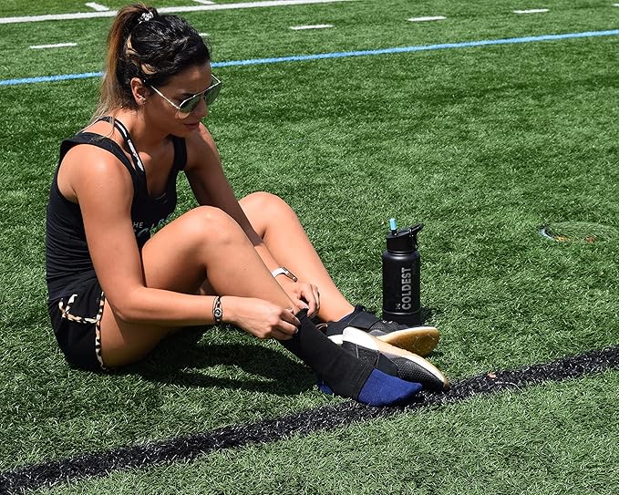 Coldest Sports Water Bottle with Straw Lid Vacuum Insulated Stainless Steel Metal Thermos Bottles Reusable Leak Proof Flask for Sports Gym (40 oz, Neptune Blue)