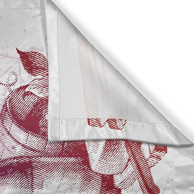 Ambesonne Wine Kitchen Curtains, Grunge Abstract Frame Bunch of Grapes Leaves Country Drinks Food Picnic Concept, Window Drapes 2 Panel Set for Kitchen Cafe Decor, 55" x 39", Lilac White